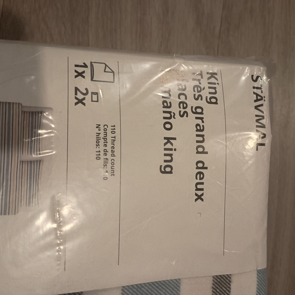 Striped King Duvet Set NEW - Picture 4 of 9